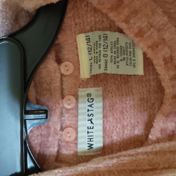 Soft pink chenille sweater by White Stag. - Picture 2 of 2
